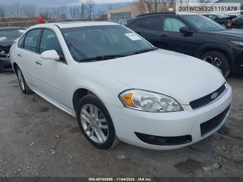 2014 Chevrolet Impala Limited Ltz VIN: 2G1WC5E32E1151878 Lot: 40760898