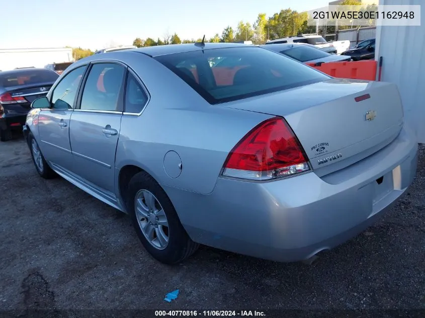 2014 Chevrolet Impala Limited Ls VIN: 2G1WA5E30E1162948 Lot: 40770816