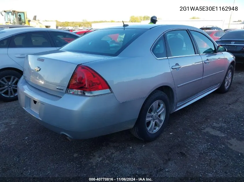 2014 Chevrolet Impala Limited Ls VIN: 2G1WA5E30E1162948 Lot: 40770816