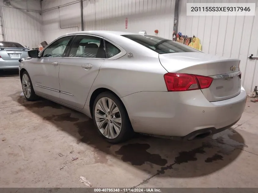 2014 Chevrolet Impala 2Lz VIN: 2G1155S3XE9317946 Lot: 40795348