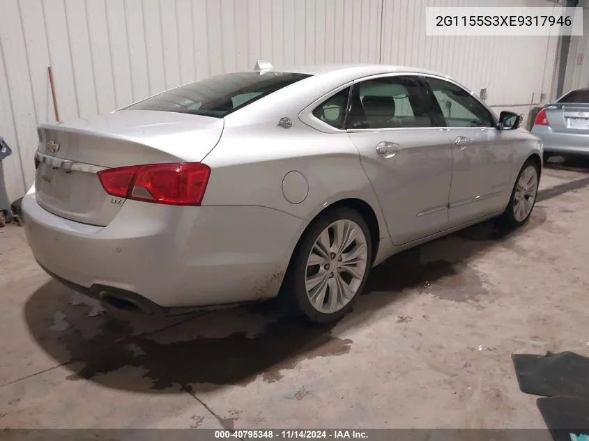 2014 Chevrolet Impala 2Lz VIN: 2G1155S3XE9317946 Lot: 40795348