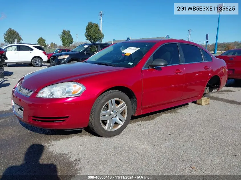 2014 Chevrolet Impala Limited Lt VIN: 2G1WB5E3XE1135625 Lot: 40800418