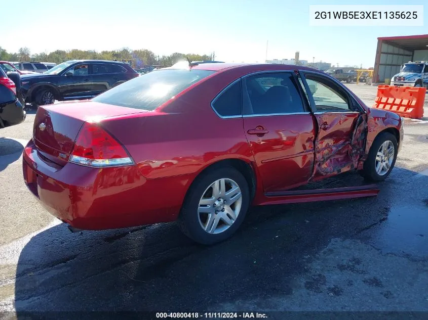 2014 Chevrolet Impala Limited Lt VIN: 2G1WB5E3XE1135625 Lot: 40800418