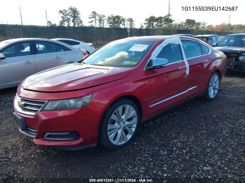 2014 Chevrolet Impala Ltz VIN: 1G1155S39EU142687 Lot: 40812241