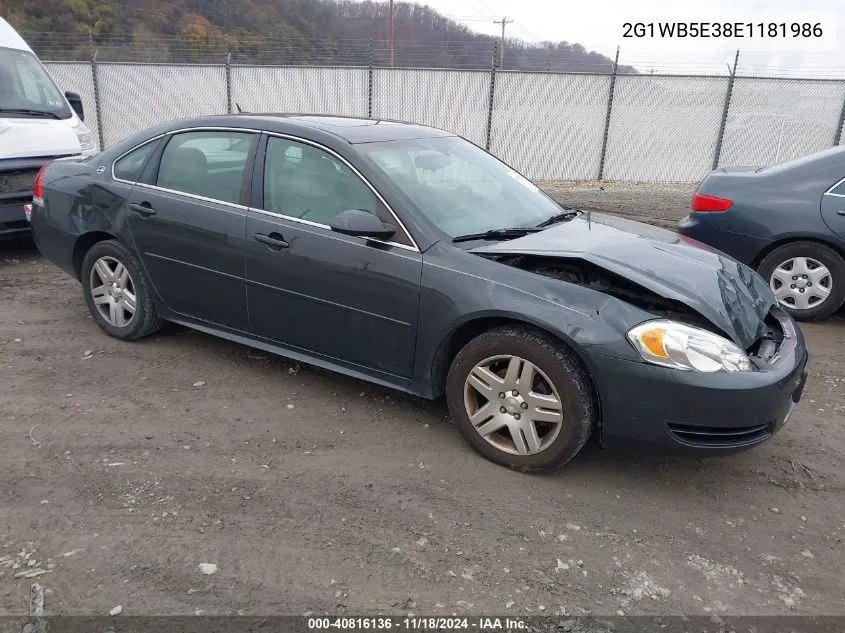 2014 Chevrolet Impala Limited Lt VIN: 2G1WB5E38E1181986 Lot: 40816136