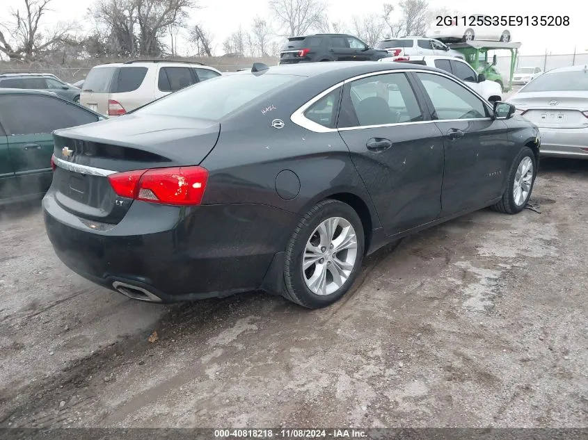 2014 Chevrolet Impala 2Lt VIN: 2G1125S35E9135208 Lot: 40818218