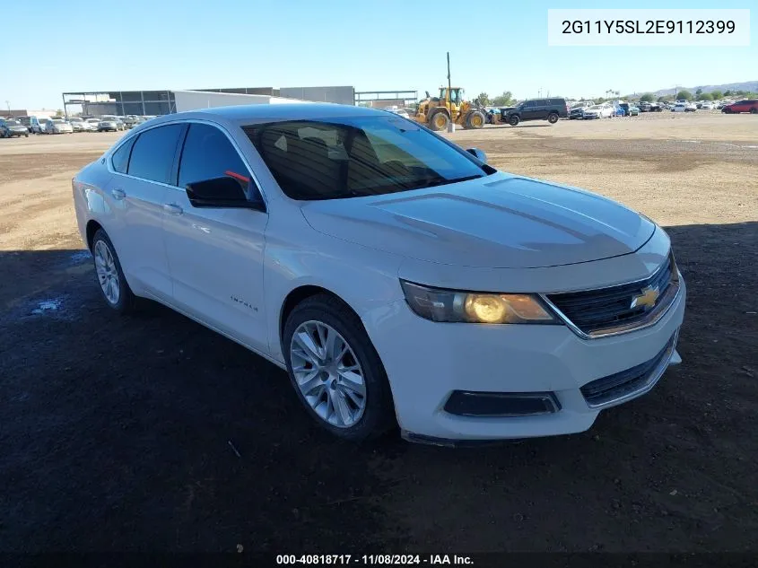 2014 Chevrolet Impala 1Ls VIN: 2G11Y5SL2E9112399 Lot: 40818717