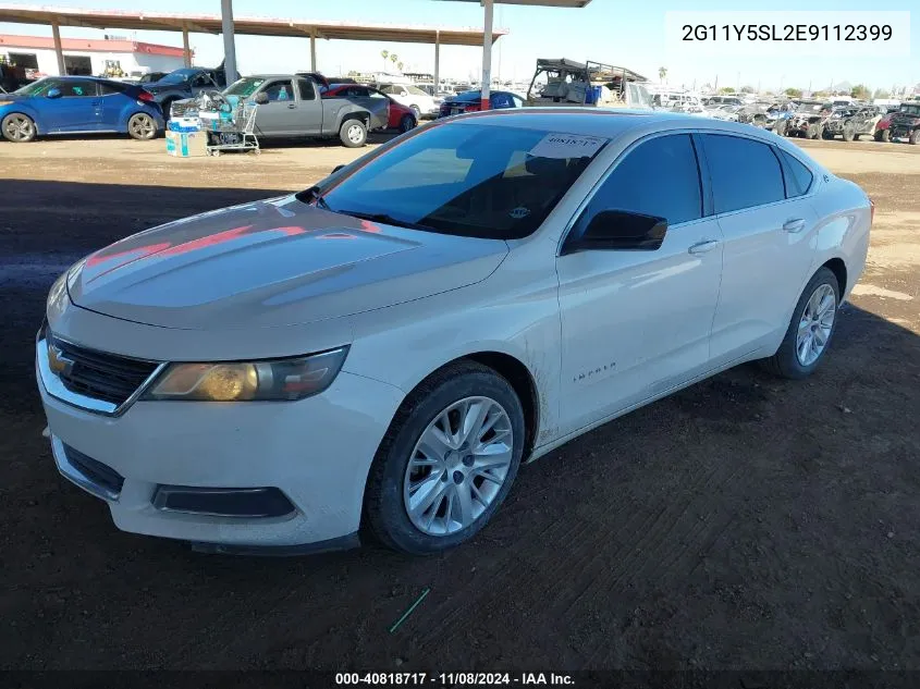 2014 Chevrolet Impala 1Ls VIN: 2G11Y5SL2E9112399 Lot: 40818717