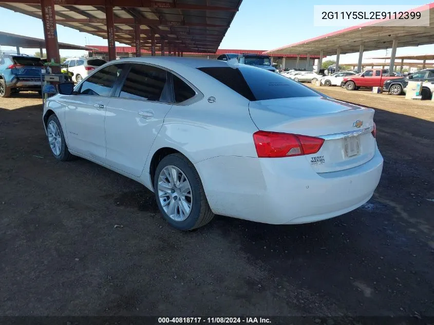 2014 Chevrolet Impala 1Ls VIN: 2G11Y5SL2E9112399 Lot: 40818717