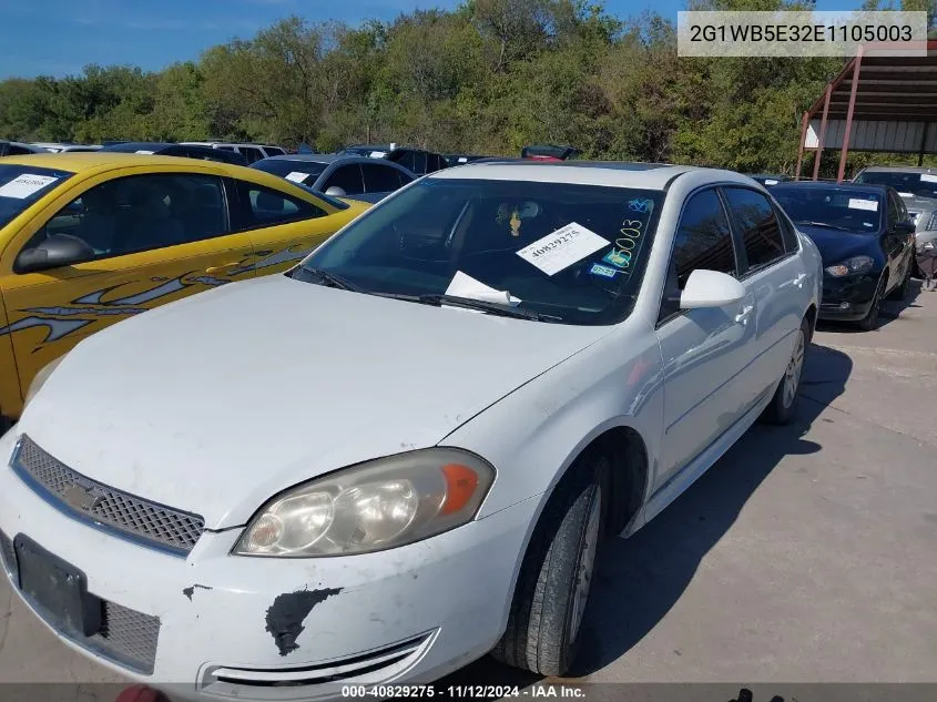 2014 Chevrolet Impala Limited Lt VIN: 2G1WB5E32E1105003 Lot: 40829275