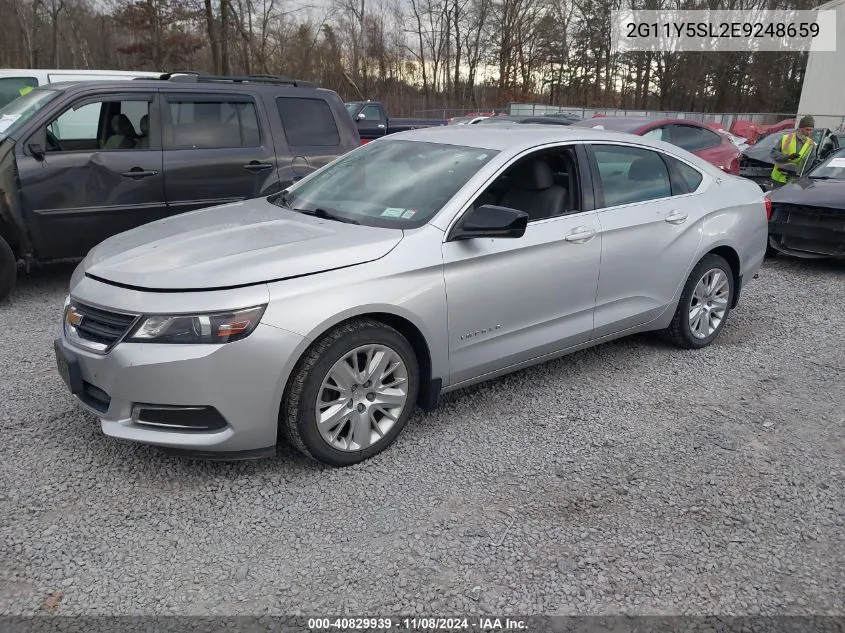 2014 Chevrolet Impala 1Ls VIN: 2G11Y5SL2E9248659 Lot: 40829939