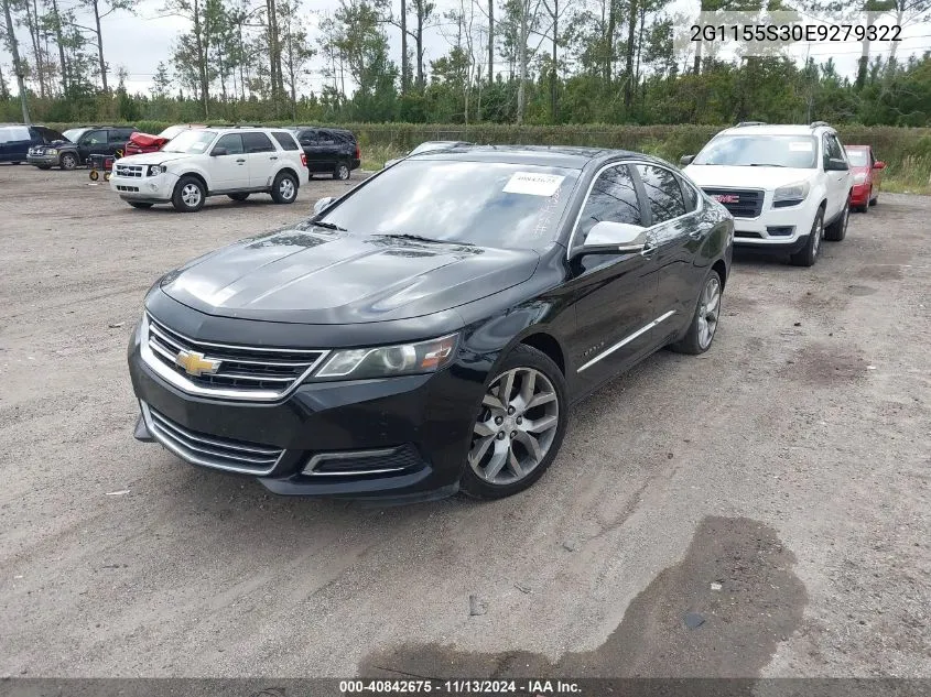 2014 Chevrolet Impala 2Lz VIN: 2G1155S30E9279322 Lot: 40842675