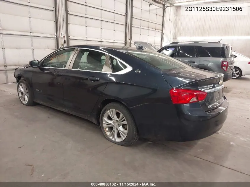 2014 Chevrolet Impala 2Lt VIN: 2G1125S30E9231506 Lot: 40858132