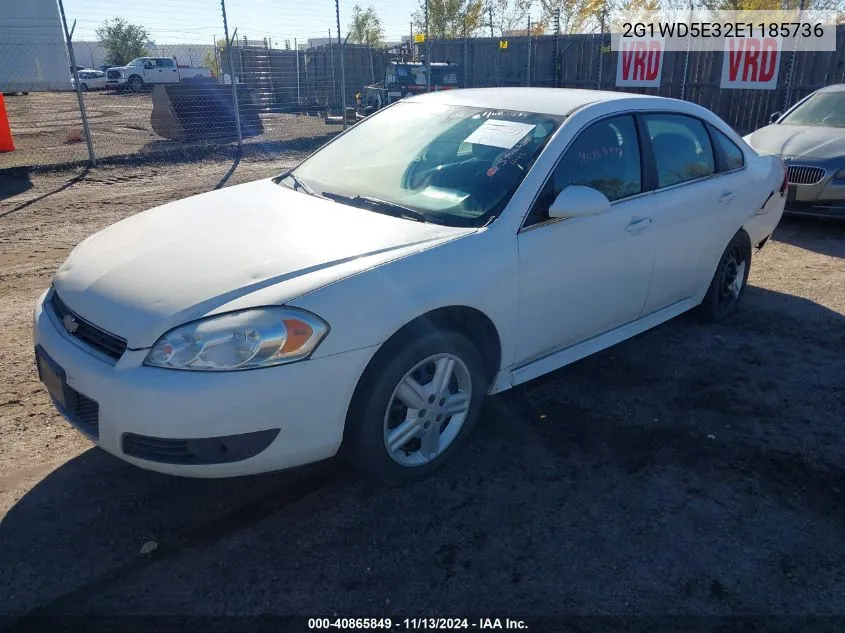 2014 Chevrolet Impala Limited Police VIN: 2G1WD5E32E1185736 Lot: 40865849