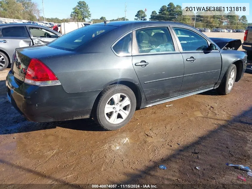 2014 Chevrolet Impala Limited Ls VIN: 2G1WA5E38E1131818 Lot: 40874057