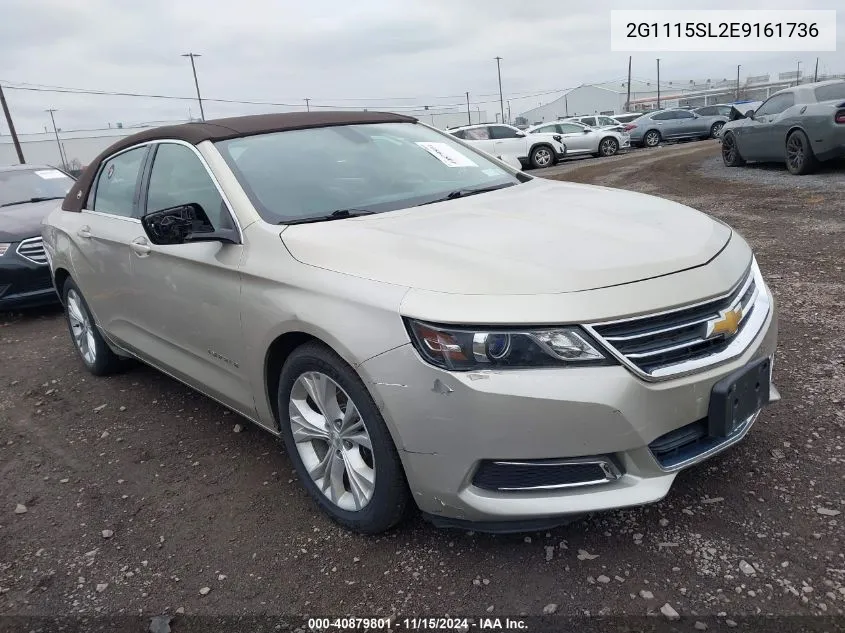 2014 Chevrolet Impala 1Lt VIN: 2G1115SL2E9161736 Lot: 40879801