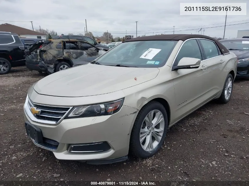 2014 Chevrolet Impala 1Lt VIN: 2G1115SL2E9161736 Lot: 40879801