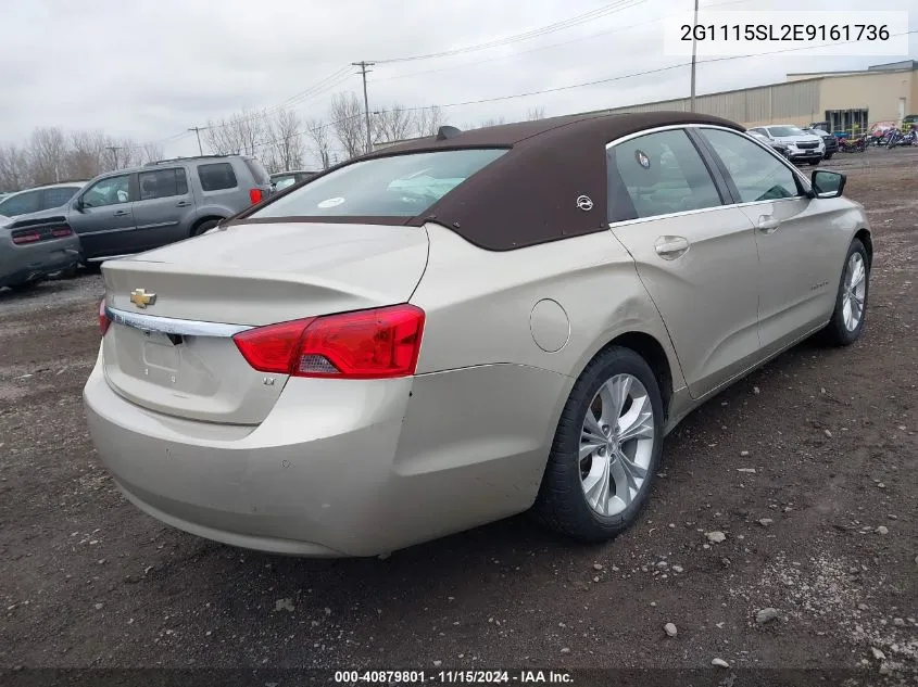 2014 Chevrolet Impala 1Lt VIN: 2G1115SL2E9161736 Lot: 40879801