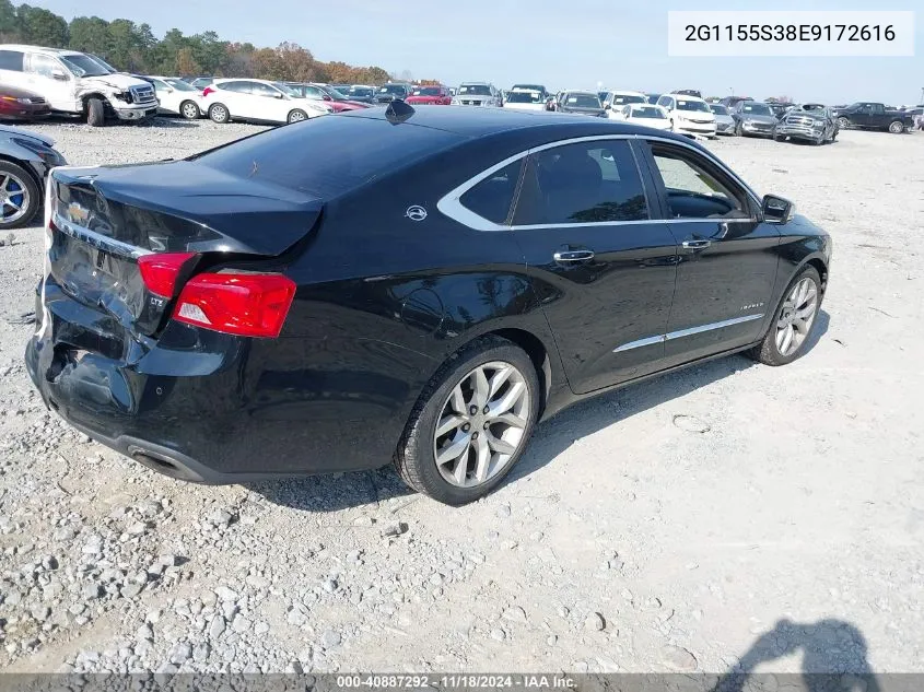 2014 Chevrolet Impala 2Lz VIN: 2G1155S38E9172616 Lot: 40887292