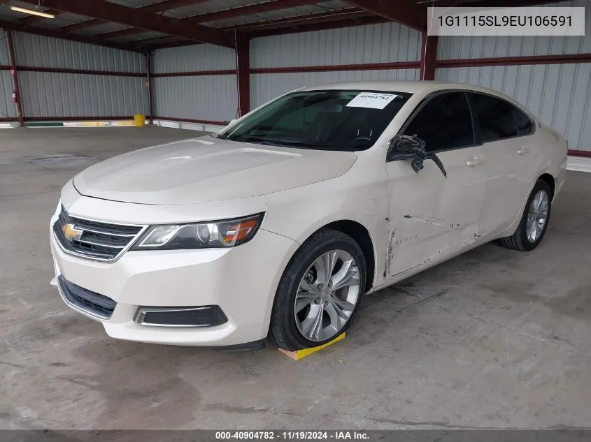 2014 Chevrolet Impala 1Lt VIN: 1G1115SL9EU106591 Lot: 40904782