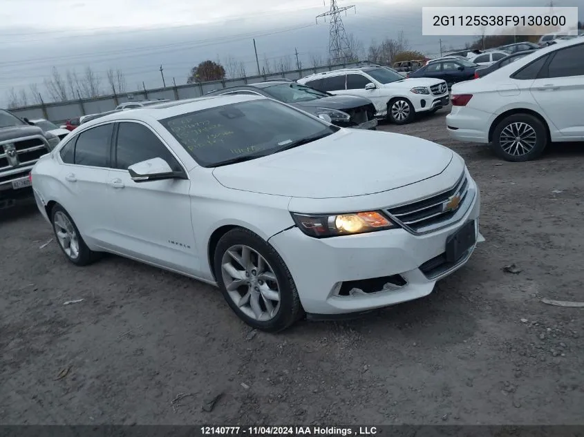 2015 Chevrolet Impala VIN: 2G1125S38F9130800 Lot: 12140777