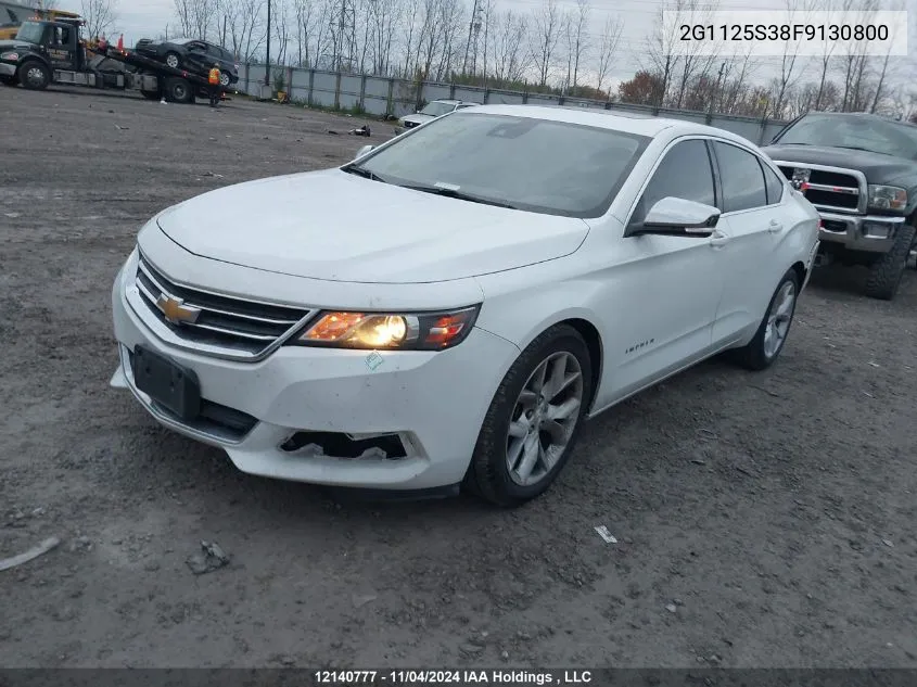 2015 Chevrolet Impala VIN: 2G1125S38F9130800 Lot: 12140777