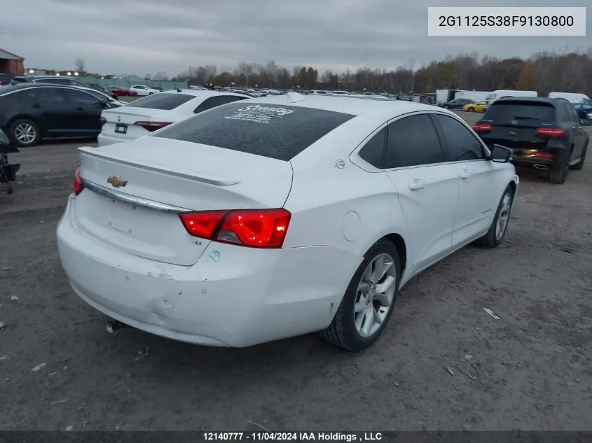 2015 Chevrolet Impala VIN: 2G1125S38F9130800 Lot: 12140777