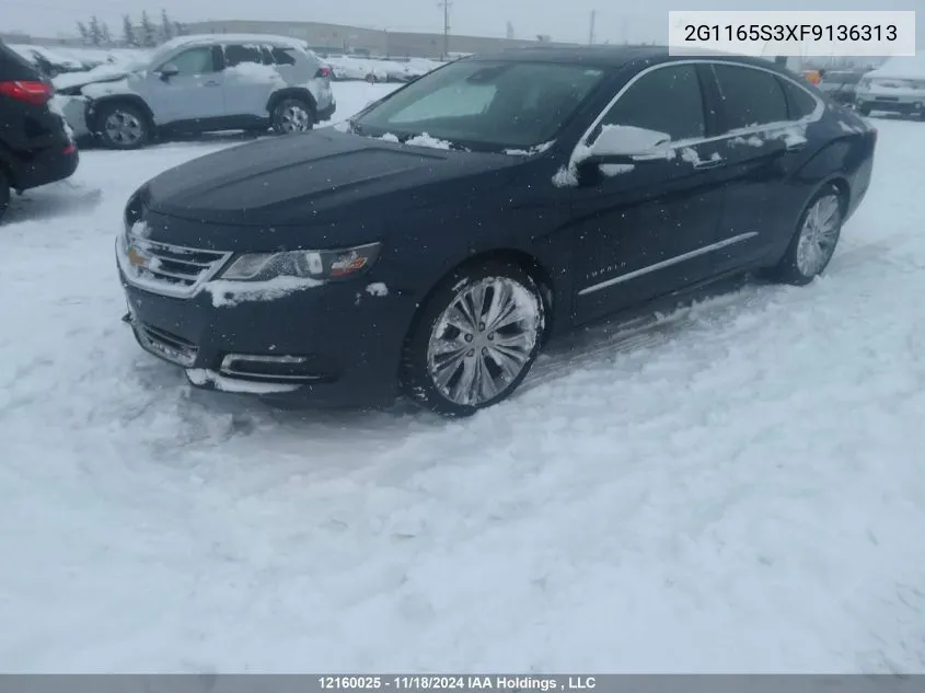 2015 Chevrolet Impala VIN: 2G1165S3XF9136313 Lot: 12160025