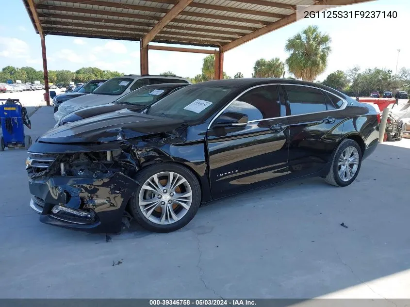 2G1125S31F9237140 2015 Chevrolet Impala 2Lt