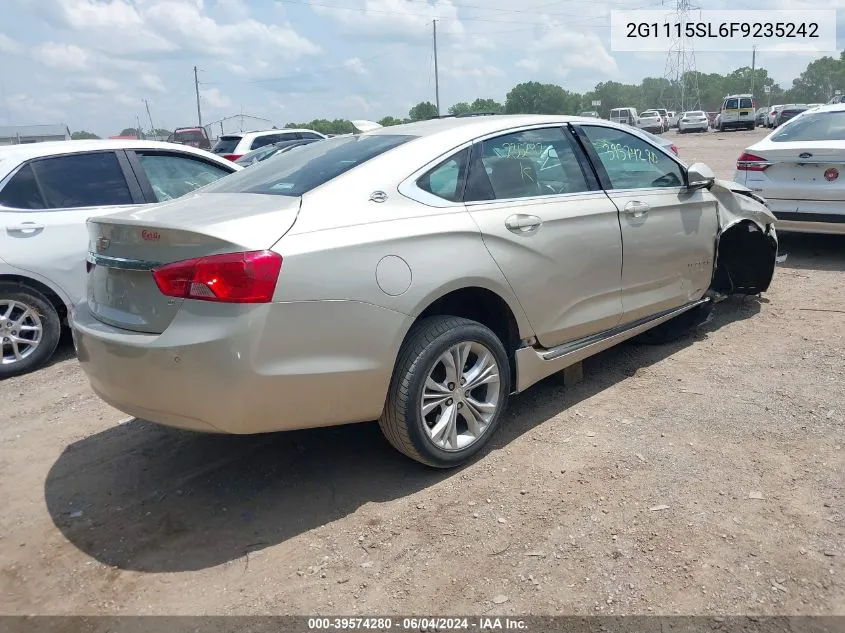 2G1115SL6F9235242 2015 Chevrolet Impala 1Lt