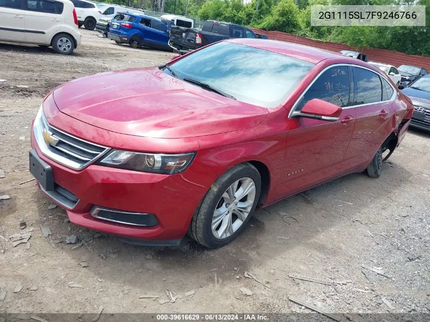 2015 Chevrolet Impala 1Lt VIN: 2G1115SL7F9246766 Lot: 39616629