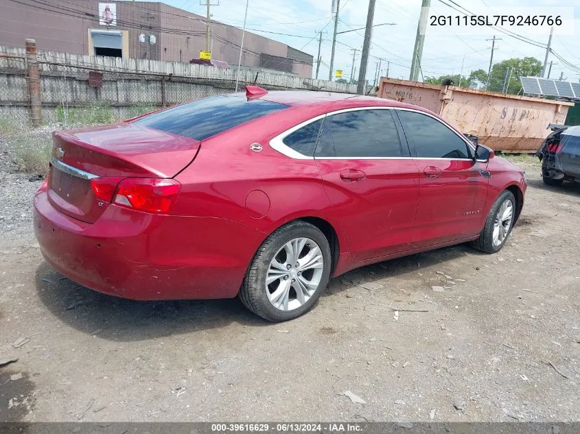 2015 Chevrolet Impala 1Lt VIN: 2G1115SL7F9246766 Lot: 39616629