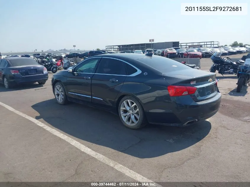 2015 Chevrolet Impala 1Lz VIN: 2G1155SL2F9272681 Lot: 39744462