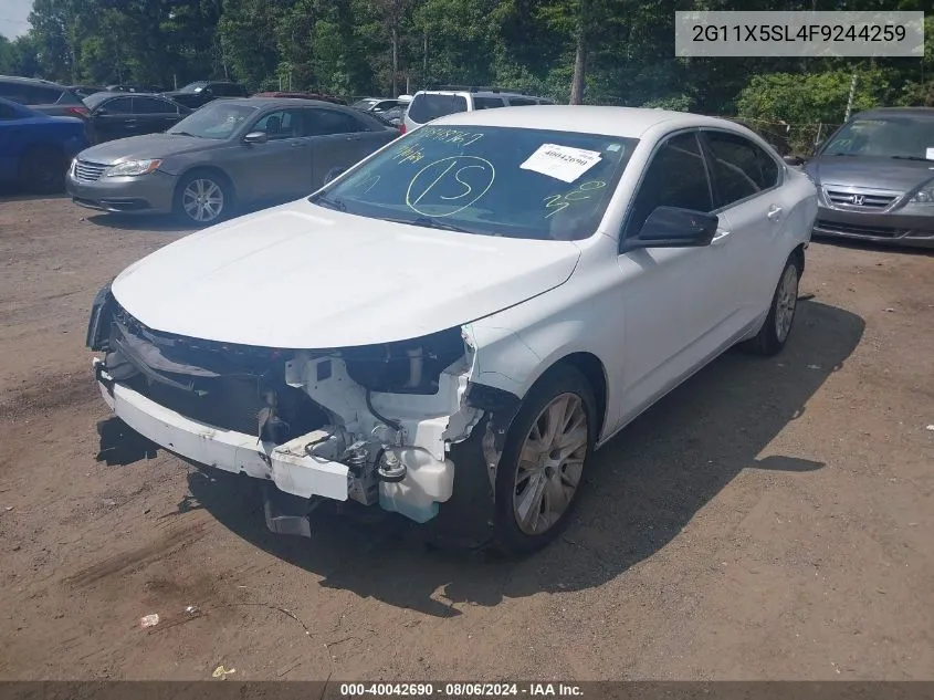 2G11X5SL4F9244259 2015 Chevrolet Impala 1Fl