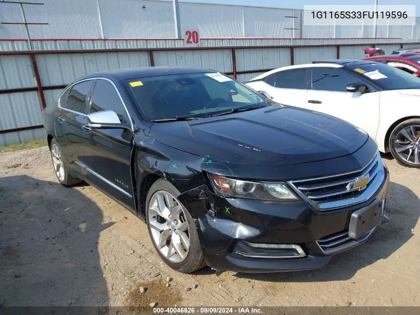 1G1165S33FU119596 2015 Chevrolet Impala 2Lz