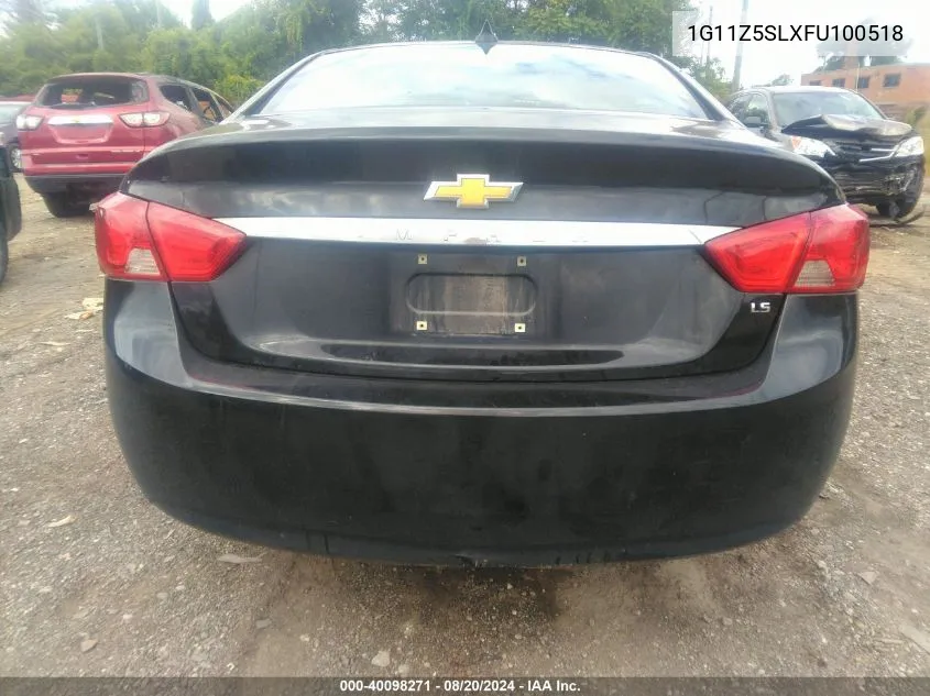 1G11Z5SLXFU100518 2015 Chevrolet Impala Ls