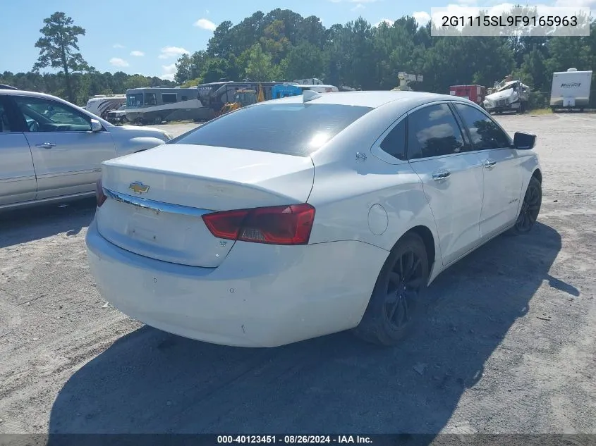 2G1115SL9F9165963 2015 Chevrolet Impala 1Lt