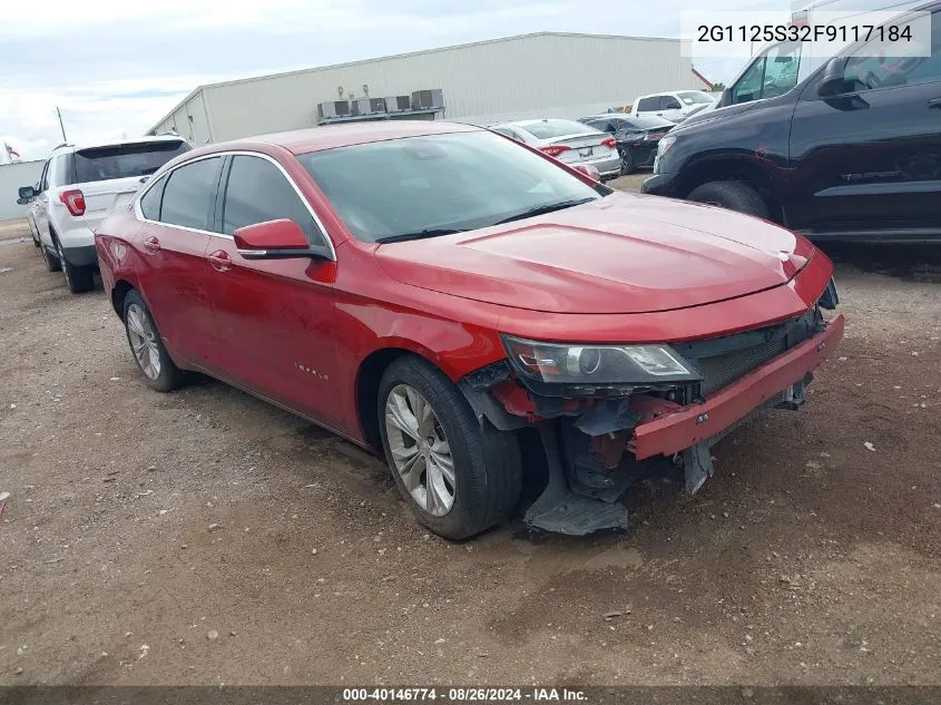 2015 Chevrolet Impala 2Lt VIN: 2G1125S32F9117184 Lot: 40146774