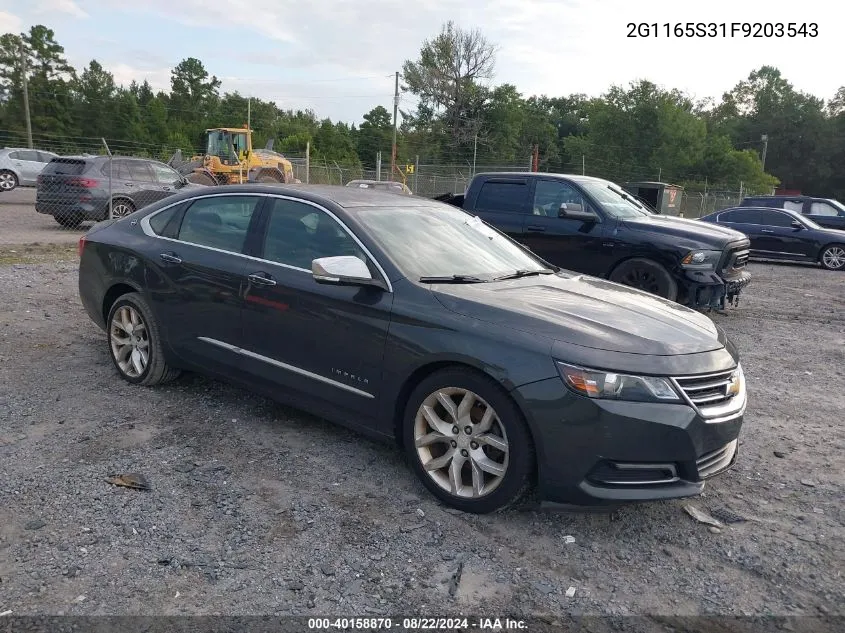 2G1165S31F9203543 2015 Chevrolet Impala 2Lz