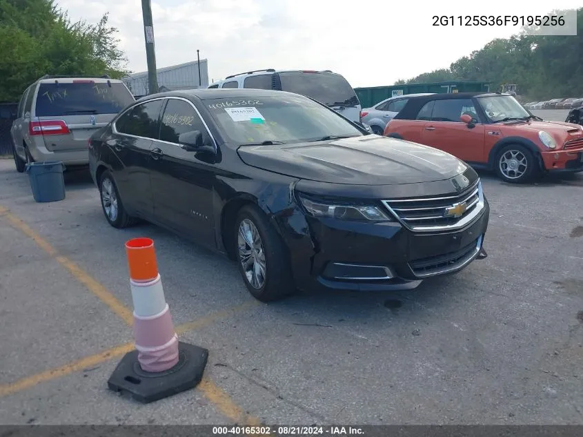 2015 Chevrolet Impala 2Lt VIN: 2G1125S36F9195256 Lot: 40165302