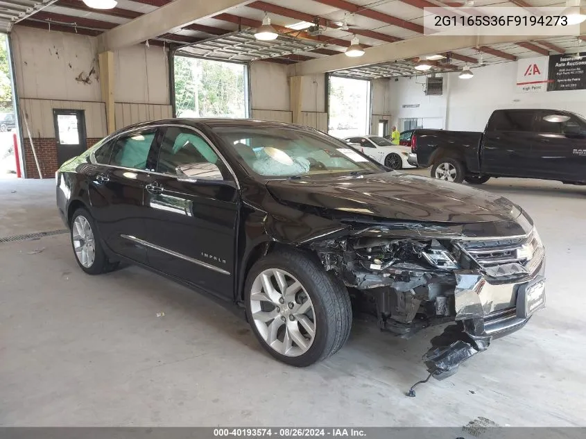 2G1165S36F9194273 2015 Chevrolet Impala 2Lz