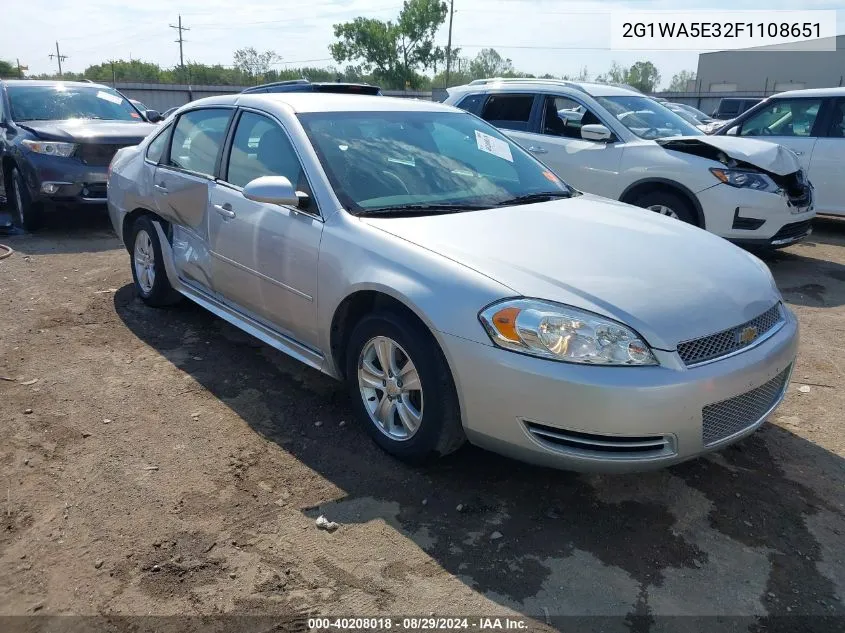 2G1WA5E32F1108651 2015 Chevrolet Impala Limited Ls