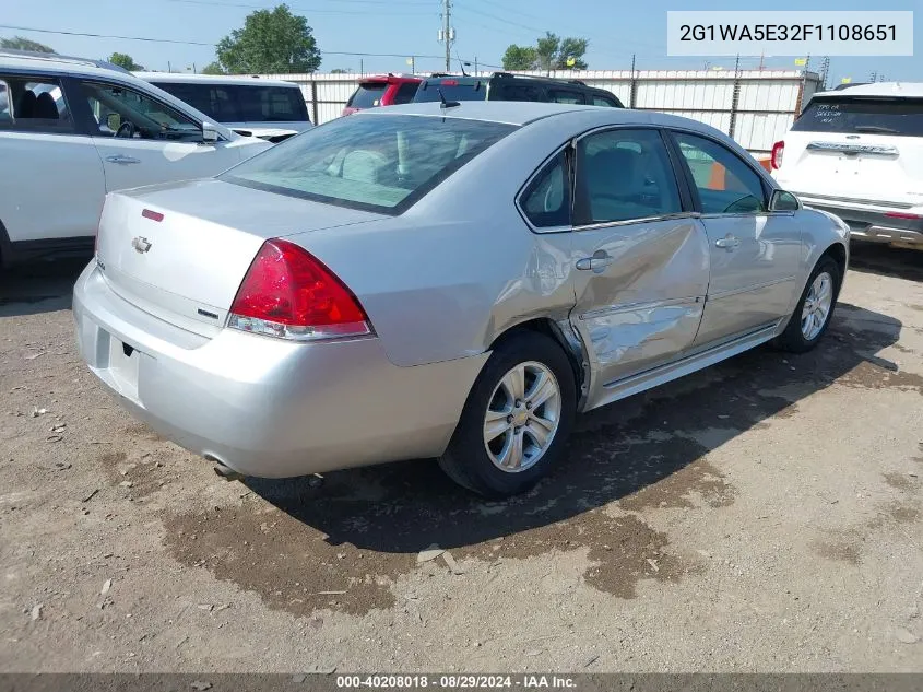 2G1WA5E32F1108651 2015 Chevrolet Impala Limited Ls