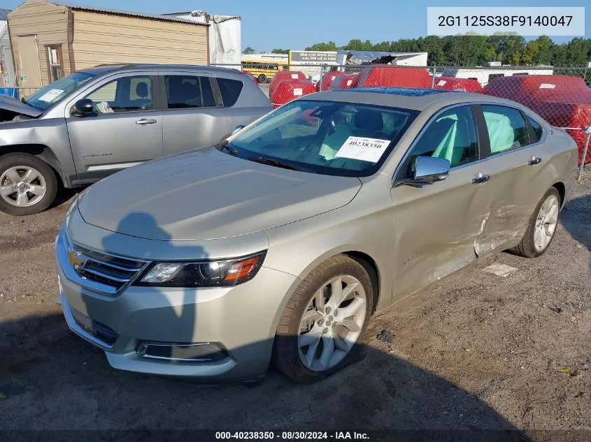 2G1125S38F9140047 2015 Chevrolet Impala 2Lt