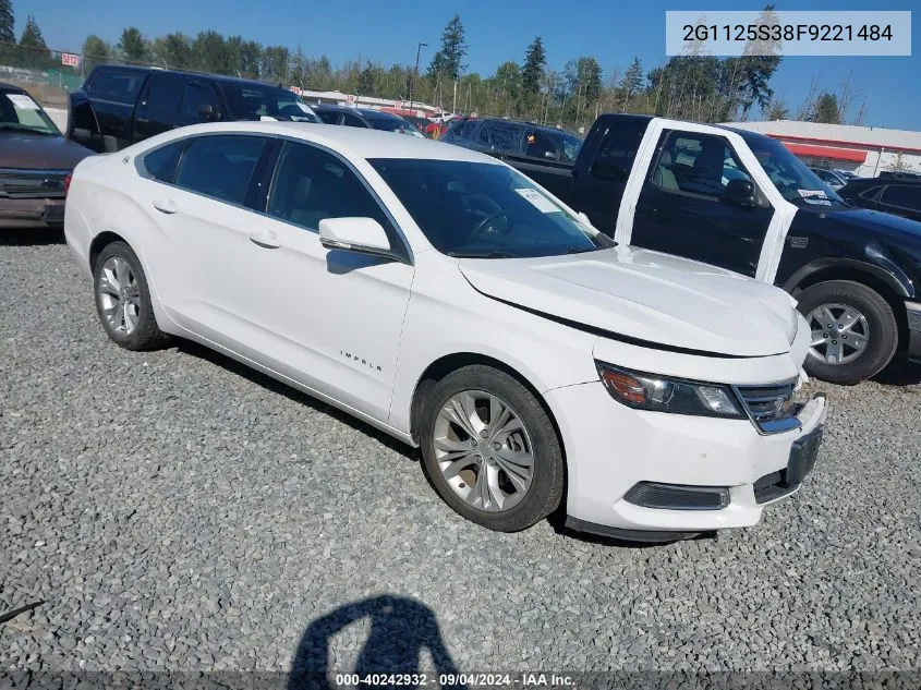 2G1125S38F9221484 2015 Chevrolet Impala 2Lt