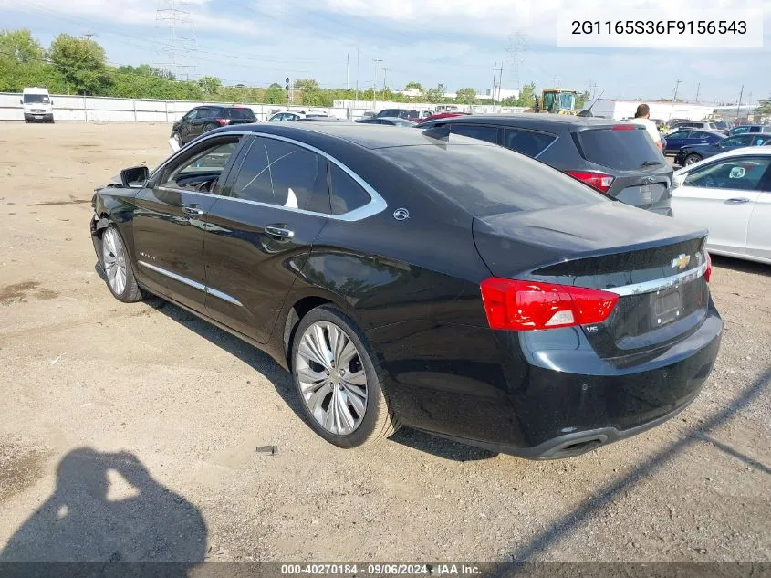 2015 Chevrolet Impala 2Lz VIN: 2G1165S36F9156543 Lot: 40270184