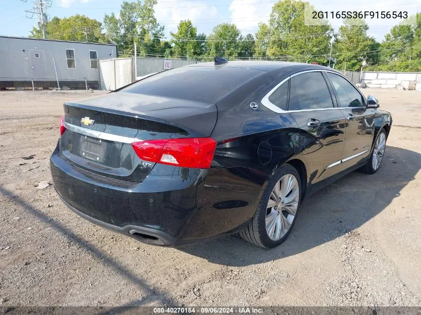 2015 Chevrolet Impala 2Lz VIN: 2G1165S36F9156543 Lot: 40270184