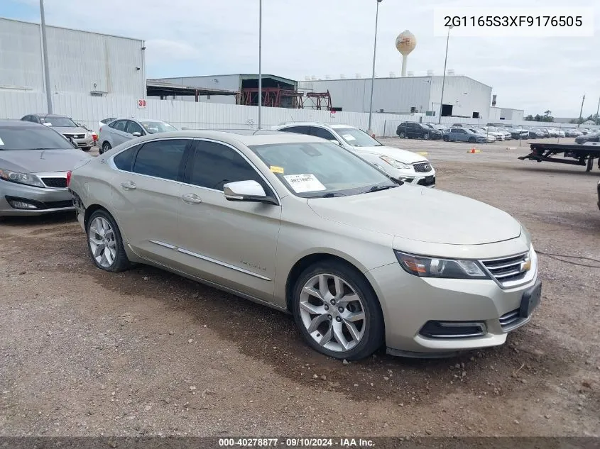 2015 Chevrolet Impala 2Lz VIN: 2G1165S3XF9176505 Lot: 40278877