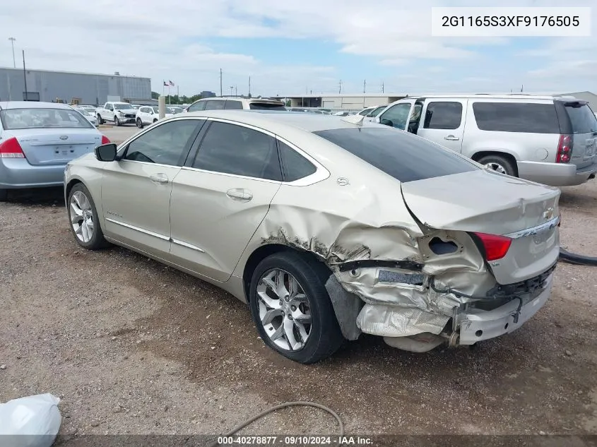 2G1165S3XF9176505 2015 Chevrolet Impala 2Lz