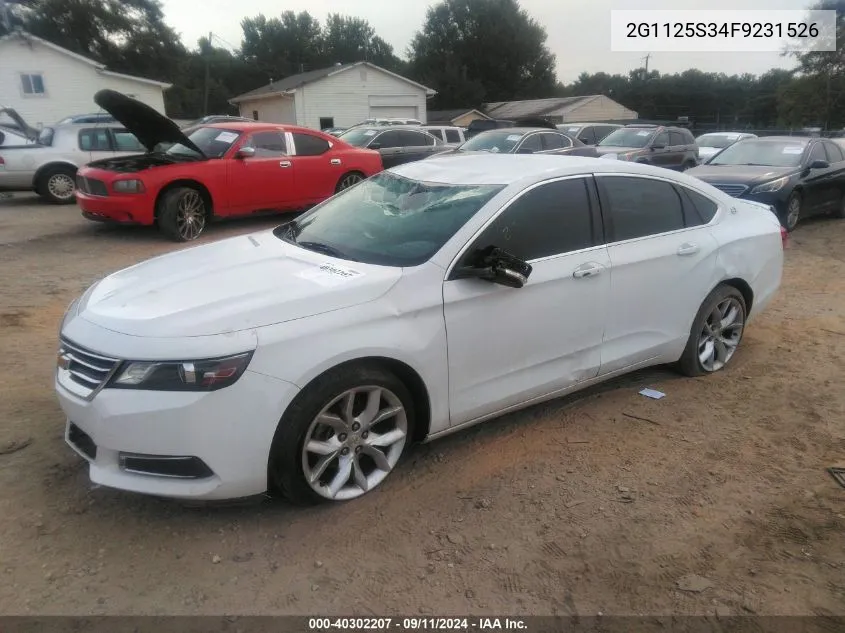 2G1125S34F9231526 2015 Chevrolet Impala Lt